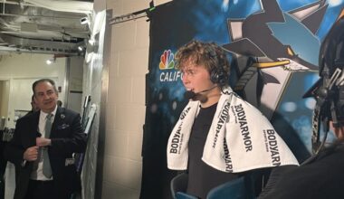 Sharks Locker Room: Celebrini, Smith Are Learning "Winning Habits"