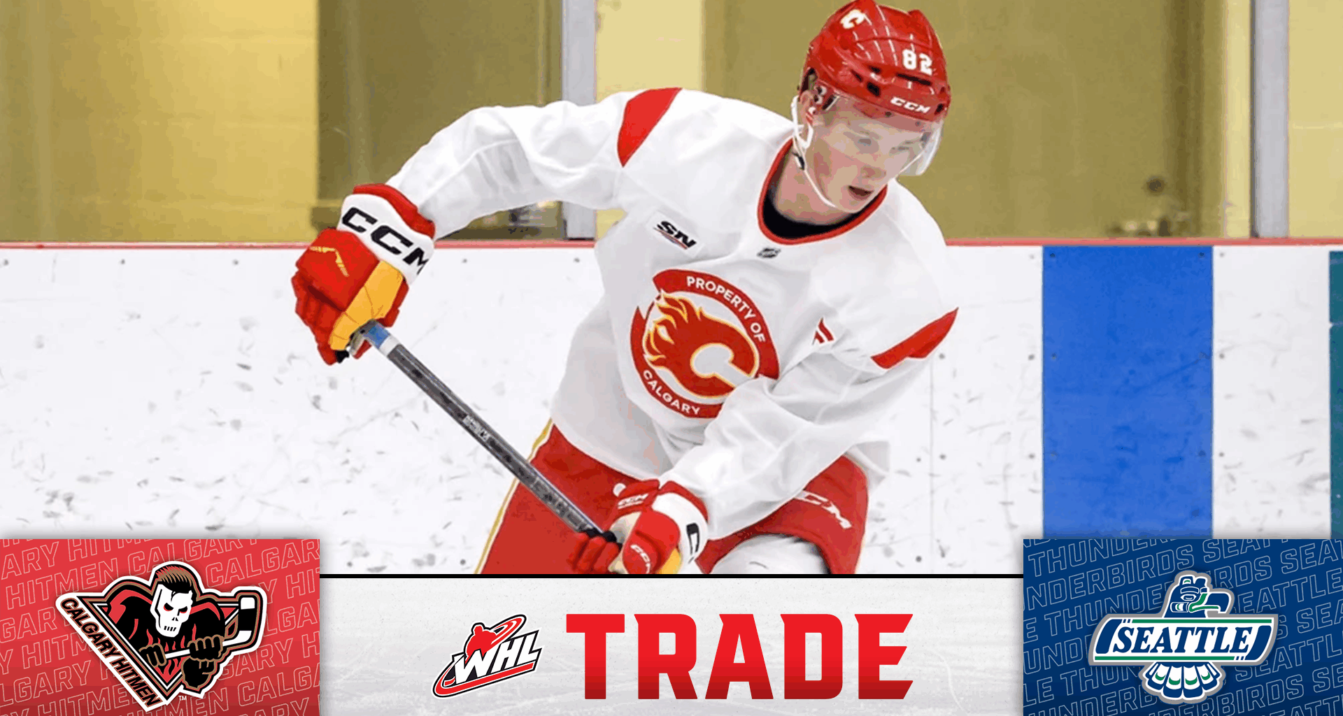 Hitmen acquire Calgary Flames prospect Stockselius from Thunderbirds