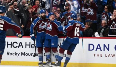Avs win home opener over Utah behind game-winning goal by Nathan MacKinnon