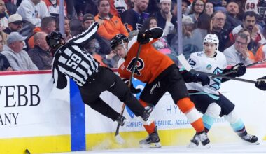 Foerster’s two power-play goals spark Flyers’ win over Kraken