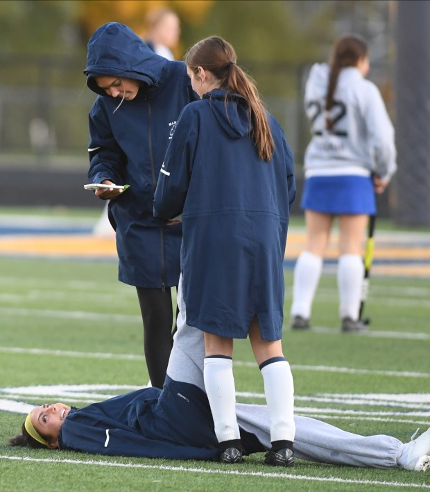 Bloomfield Hills Marian fell to Dexter 5-0 in the field...