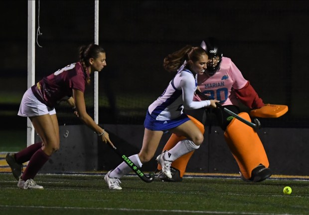 Bloomfield Hills Marian fell to Dexter 5-0 in the field...