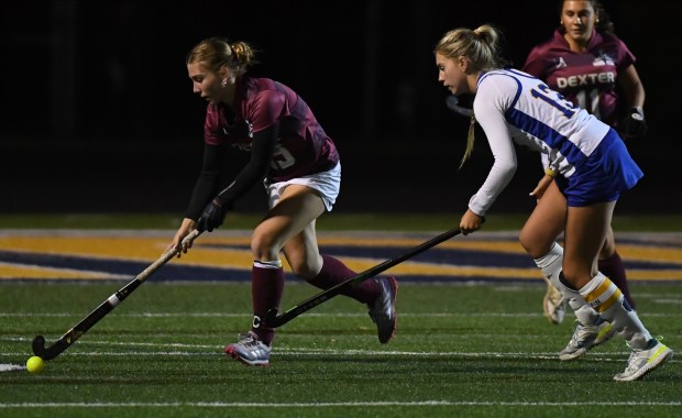 Bloomfield Hills Marian fell to Dexter 5-0 in the field...