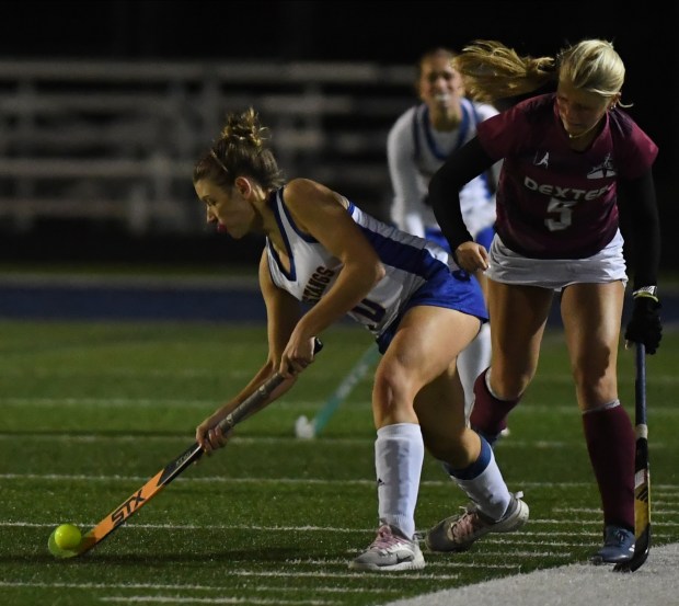 Bloomfield Hills Marian fell to Dexter 5-0 in the field...