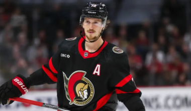 Thomas Chabot 'A' skating for the Ottawa Senators