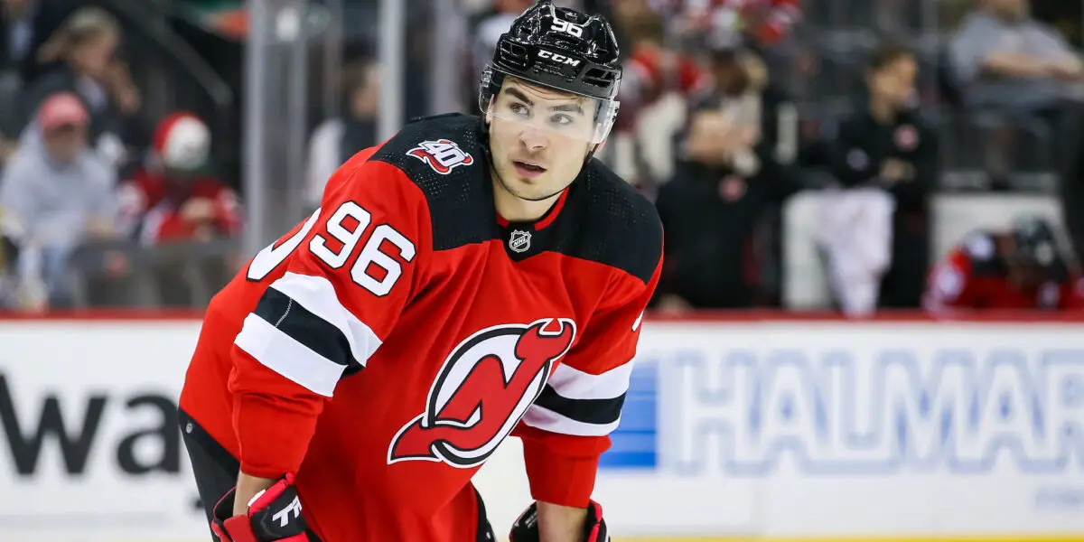 Timo Meier of the New Jersey Devils