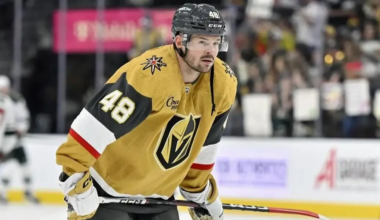 Tomas Hertl skating for the Vegas Golden Knights