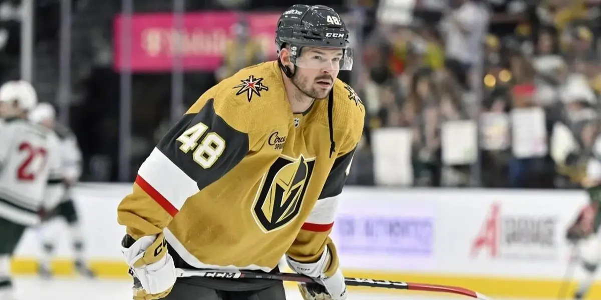 Tomas Hertl skating for the Vegas Golden Knights