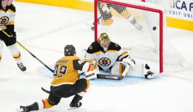 October 16th Boston Bruins at Vegas Golden Knights