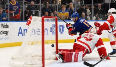 October 25 St. Louis Blues at Detroit Red Wings