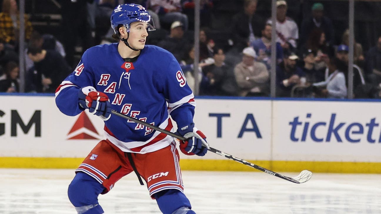 Rangers assign Gabe Perreault, Scott Morrow to Hartford in latest cuts - SNY