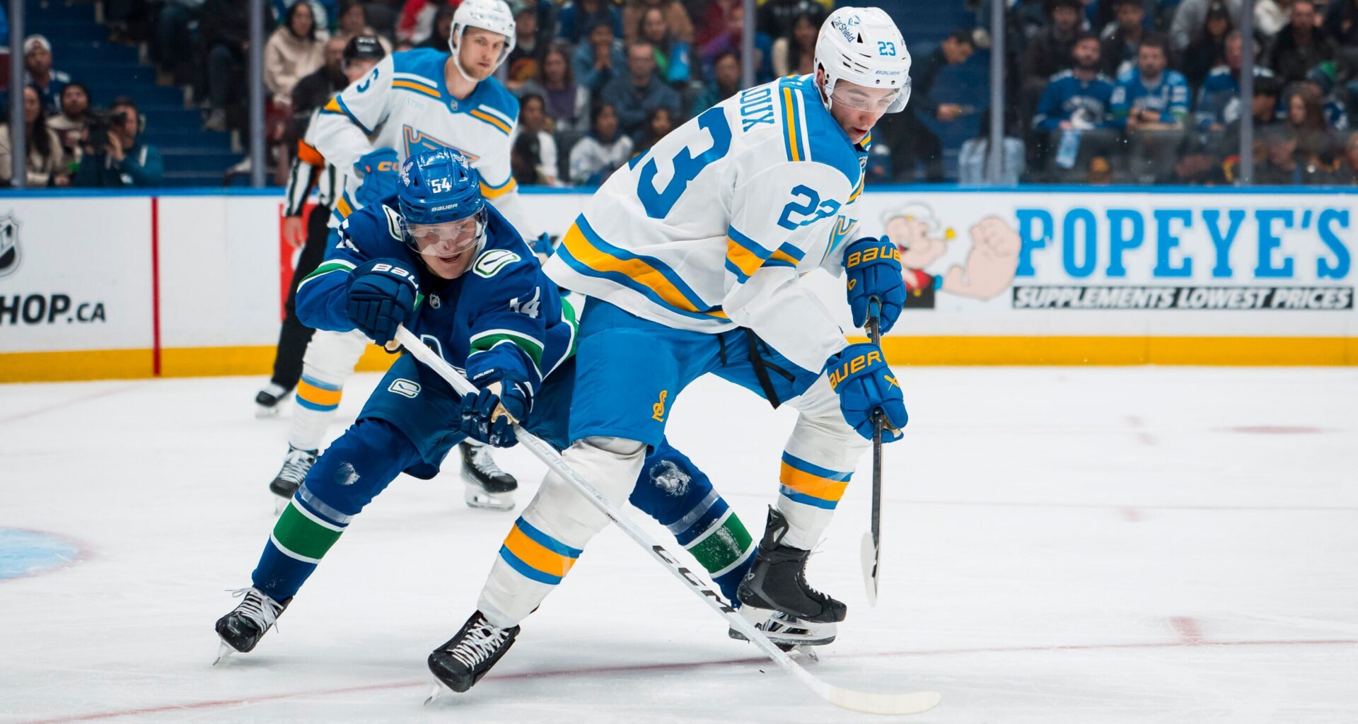 St. Louis Blues Sitting Young Defenceman