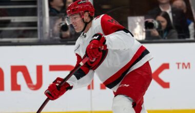 Hurricanes’ Jackson Blake fined for slashing Ducks’ Jacob Trouba