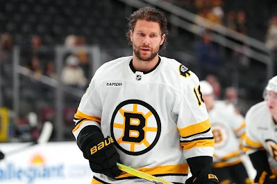 Pavel Zacha, Boston Bruins center, during warmup