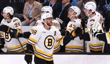 3 Stars: Pastrnak bounce back not enough for Bruins in Utah - 98.5 The Sports Hub