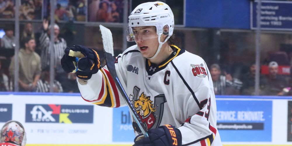 Mammoth return by Cole Beaudoin helps Barrie Colts snap skid against Oshawa