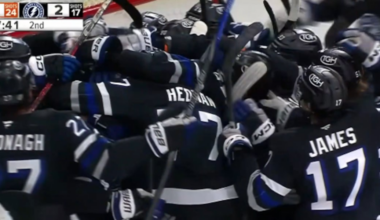 History made on Saturday in Tampa in Lightning’s 4-3 victory over Anaheim