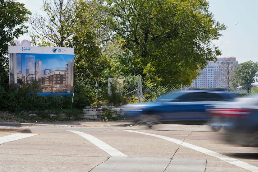 Traffic on Preston passes the former Valley View Mall site on Friday, Sept. 12, 2025, in...