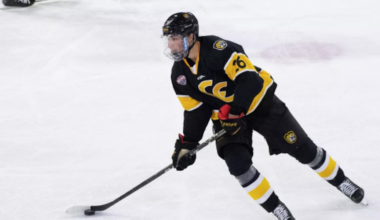 On Tuesday, former Colorado College hockey star Noah Laba made his NHL Debut