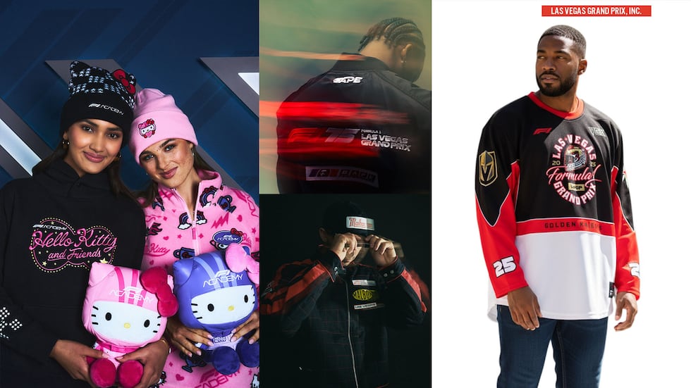 Formula 1 officials are showcasing new merchandise collections ahead of the 2025 Las Vegas...