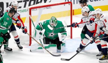 Streaky Stars stay hot behind Jake Oettinger’s shutout of Washington Capitals