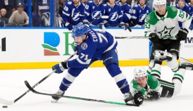 Stars lose in overtime vs. Lightning despite Jake Oettinger’s stellar goaltending effort