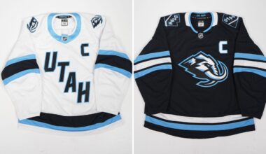 Fans of the Mammoth waited in line, some for hours, to get their new branded Mammoth jerseys ahead ...