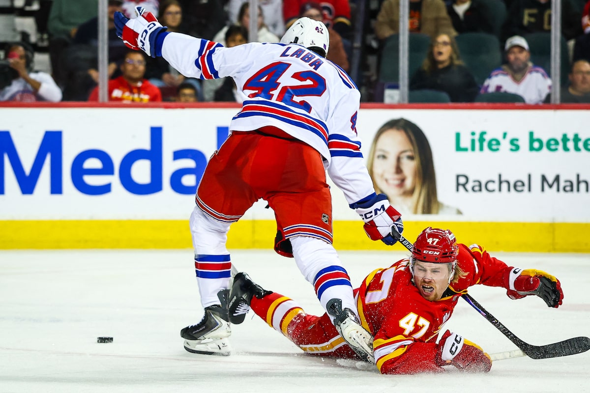 Flames beat Rangers 5-1, ending eight-game losing skid