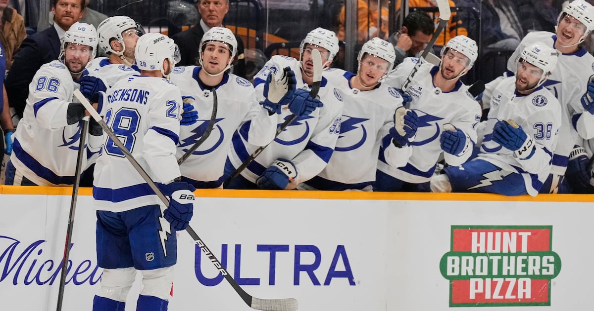 Zemgus Girgensons scores twice to lead Tampa Bay Lightning over Nashville Predators