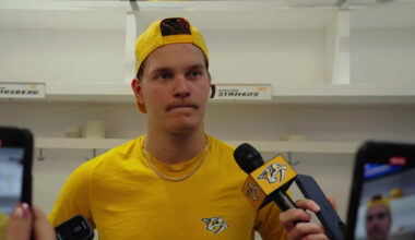 Ohio State football players sing 'Carmen Ohio' after Big Ten win over Minnesota