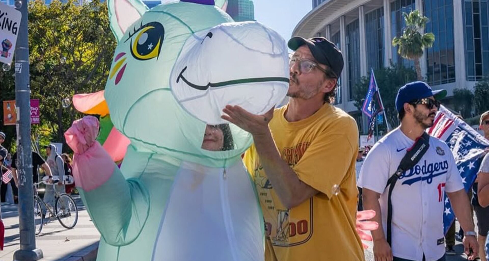 Pedro Pascal Shows Up at 'No Kings' Rally in Los Angeles, Mocks Trump