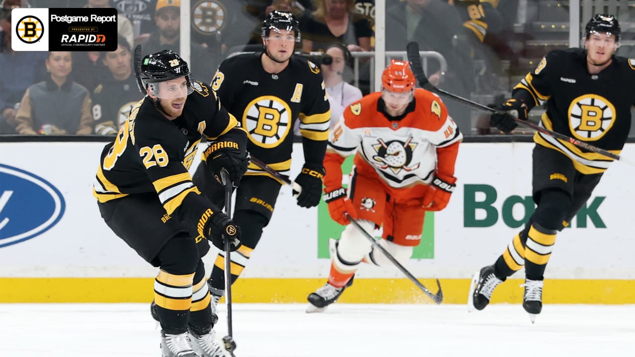 Bruins' Comeback Falls Short in 7-5 Loss to Ducks