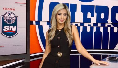 NHL reporter Anna Dua laughs off viral faceplant in front of Rangers