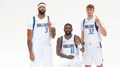 "I’m the only National Champion here"- Anthony Davis hilariously trolls Dallas Mavericks teammates Cooper Flagg and Kyrie Irving over NCAA Title