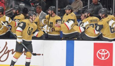 William Karlsson scores twice to help Golden Knights beat Bruins 6-5