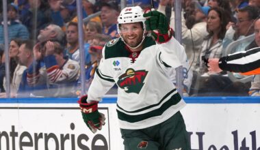 Hartman scores twice, Gustavsson makes 27 saves in Wild's 5-0 win over...