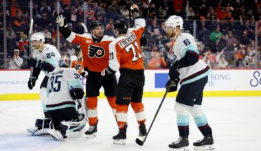 Tippett, Foerster Lead Flyers to Win Over Kraken