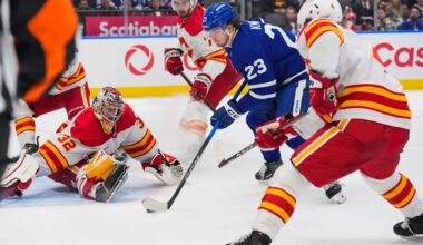 Three takeaways as Flames' frustrations grow with loss to Maple Leafs