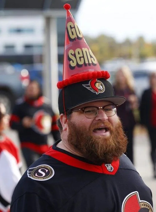  Sens fans were enjoying the nice weather outside the Canadian Tire Centre before the home opener Monday.