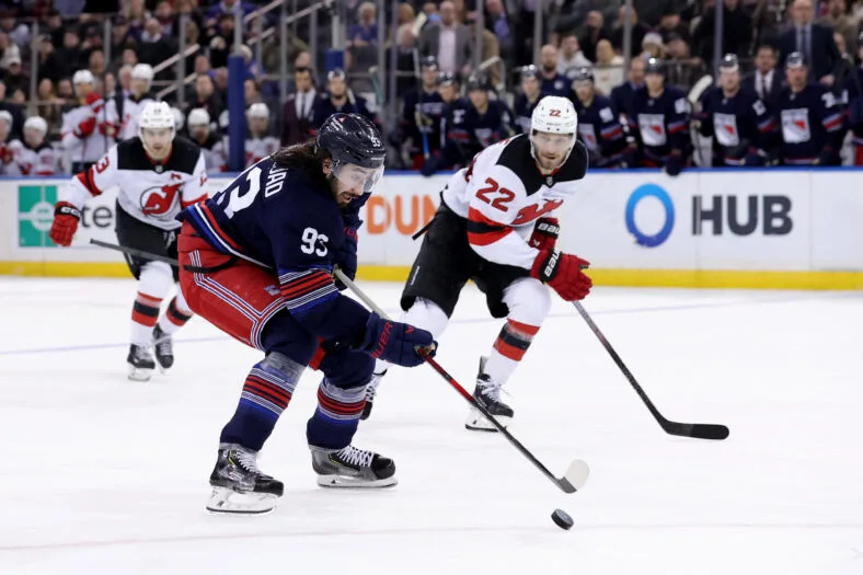 NHL: New Jersey Devils at New York Rangers