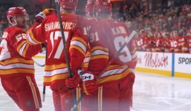 Calgary Flames fall to the St. Louis Blues 4–2 in home opener