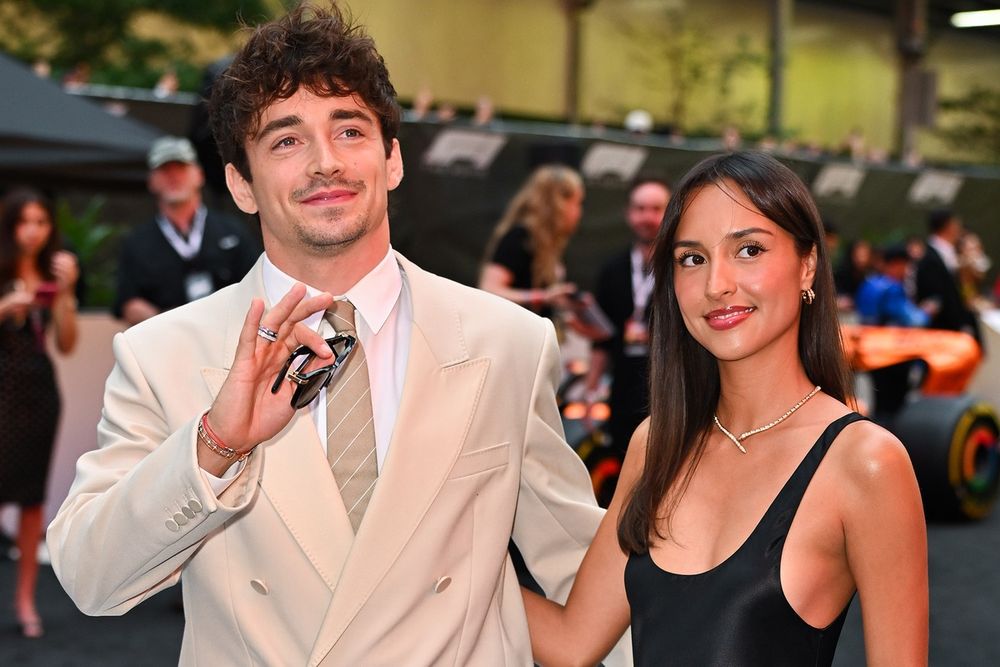 Charles Leclerc and Alexandra Saint Mleux at the World Premiere of F1 The Movie
