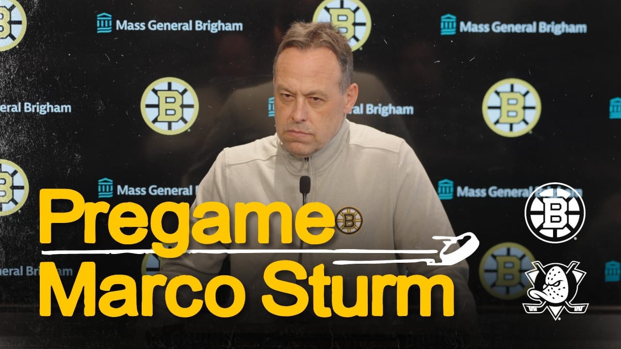 Press Room: Marco Sturm | Boston Bruins