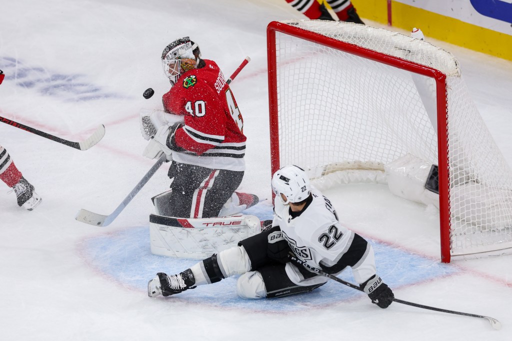 Point streak ends in loss to Los Angeles Kings