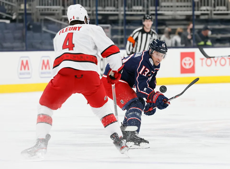 Forward Cam Atkinson is the Blue Jackets record holder for hat tricks with six.