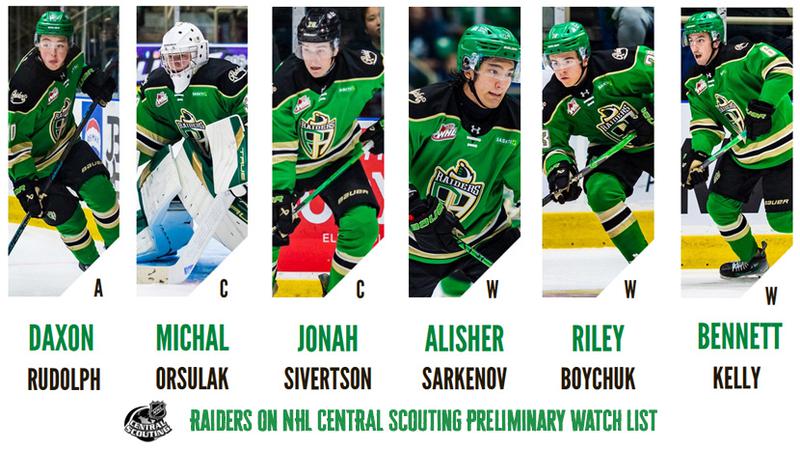 Hunt speaks six Raiders on NHL Central Scouting’s preliminary list | saskNOW | Saskatchewan