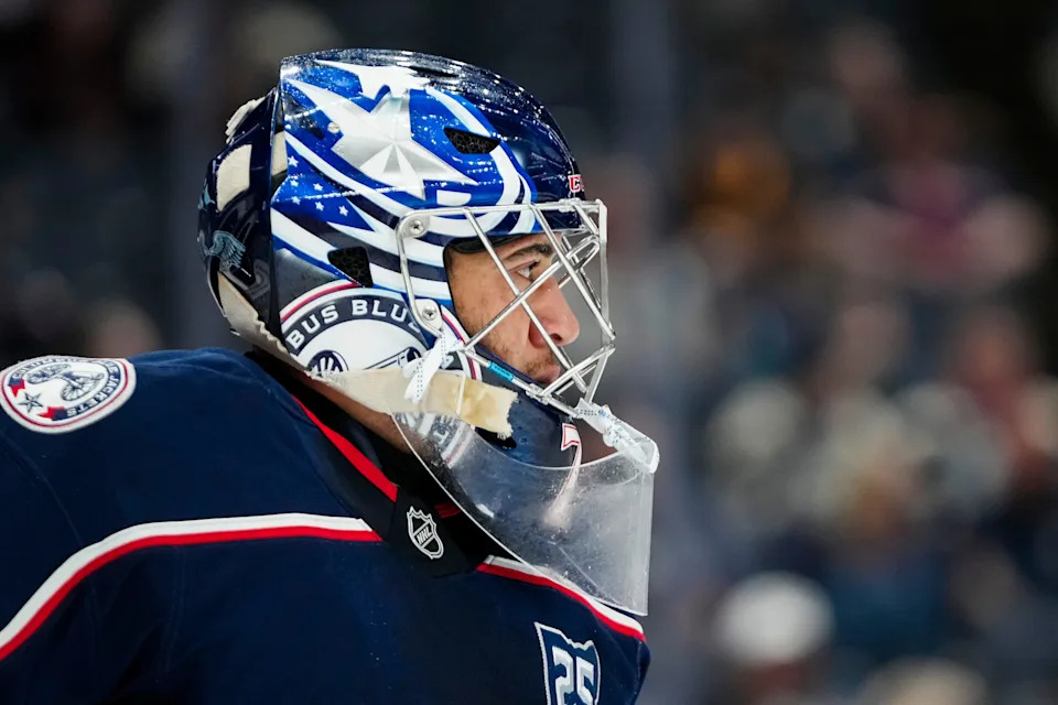 Blue Jackets goaltender Jet Greaves will start Columbus' season opener Oct. 9 against the Predators.