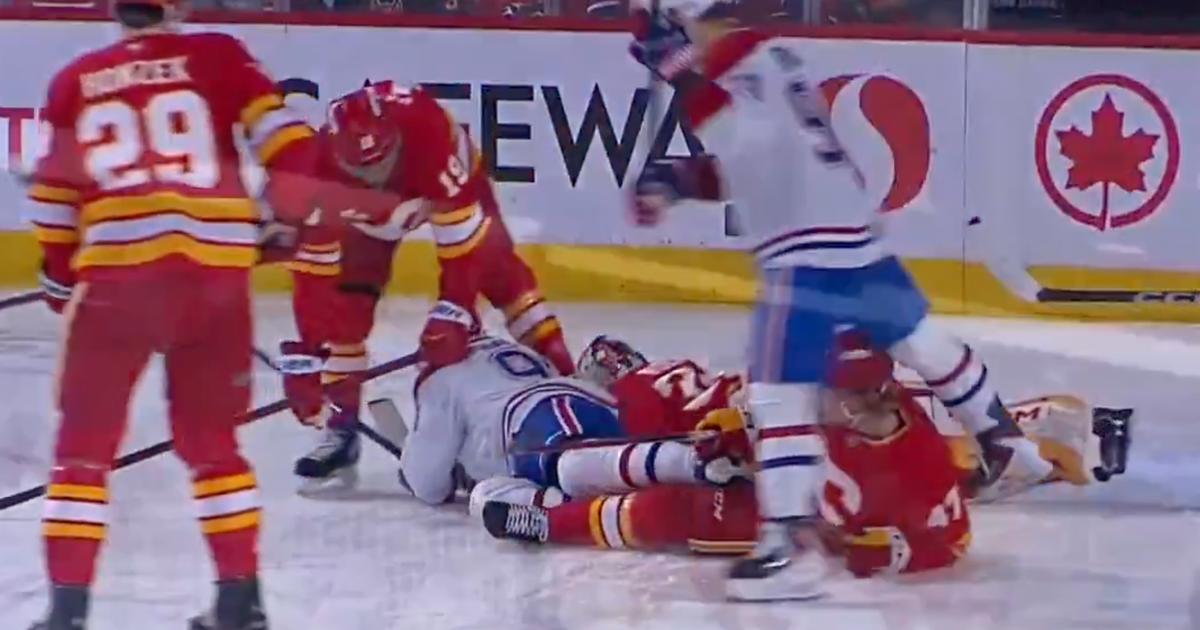 Flames-Habs game turns chaotic as technical issue leaves players at risk