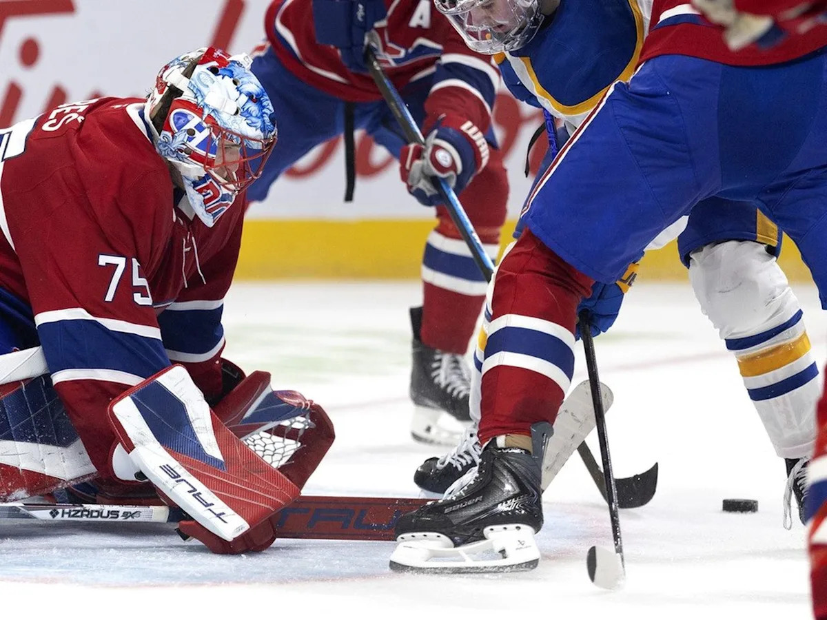 Slafkovsky bests Thompson in battle of the big men