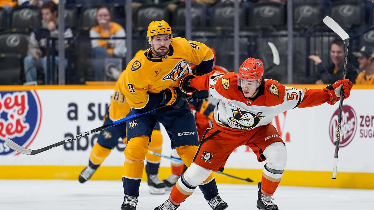 Preds Begin Homestand With Loss to Ducks